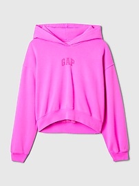 Arch Logo Cropped Hoodie
