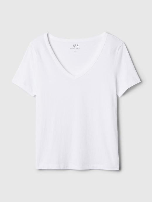 Image number 7 showing, Organic Cotton Vintage V-Neck T-Shirt