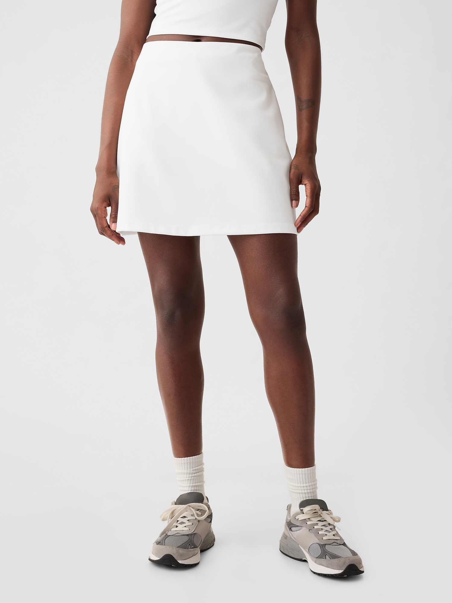 Shop Gap Fit Power Exercise Skort In Optic White