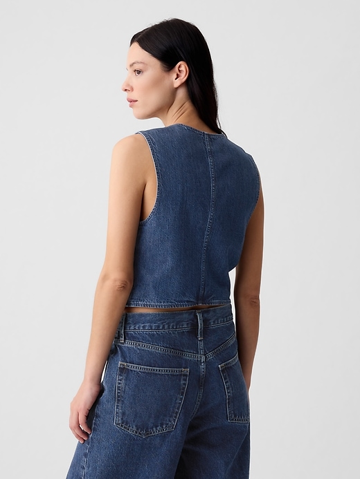 2 of 8 showing, with the color Medium wash of product Denim Vest