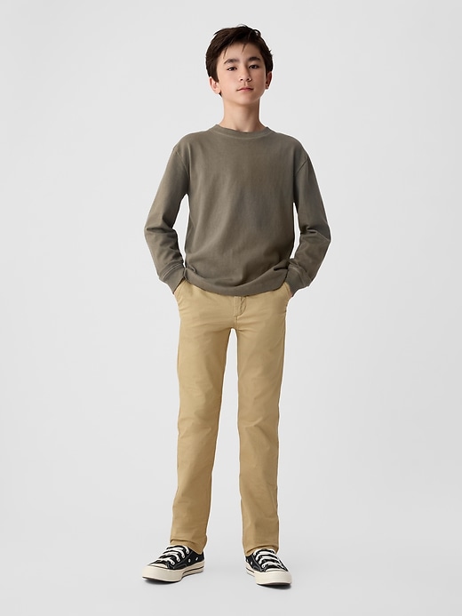 Image number 1 showing, Kids Uniform Straight-Fit Stretch Khakis