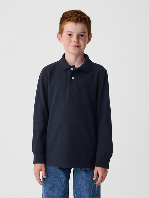 Image number 4 showing, Kids Organic Cotton Uniform Polo Shirt