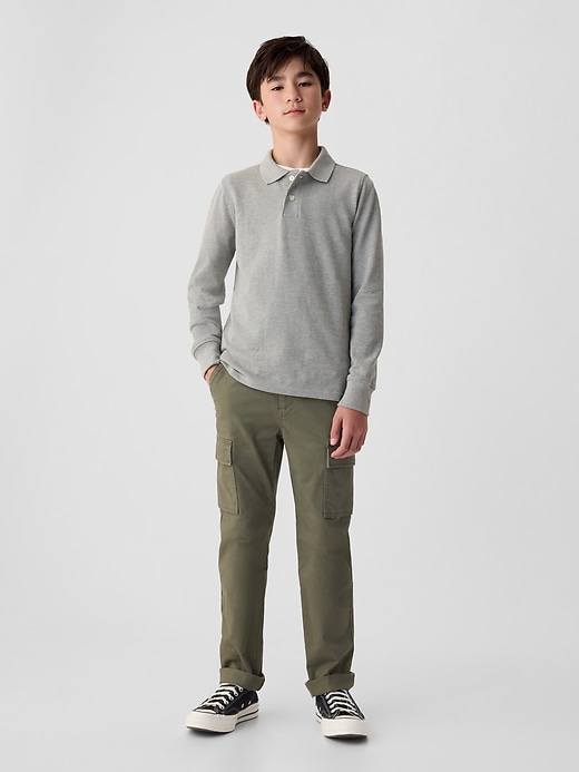 Image number 2 showing, Kids Organic Cotton Uniform Polo Shirt