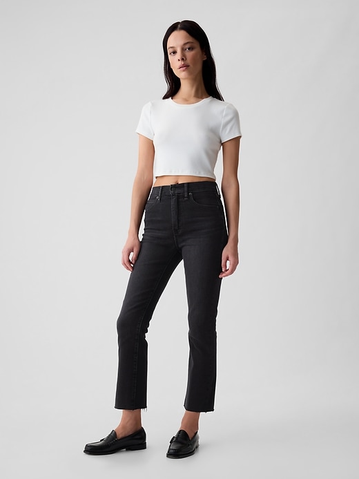 Image number 1 showing, High Rise Kick Fit Jeans