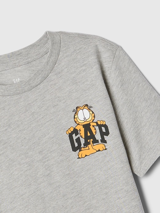 2 of 8 showing, with the color grey garfield of product Kids Graphic Logo T-Shirt