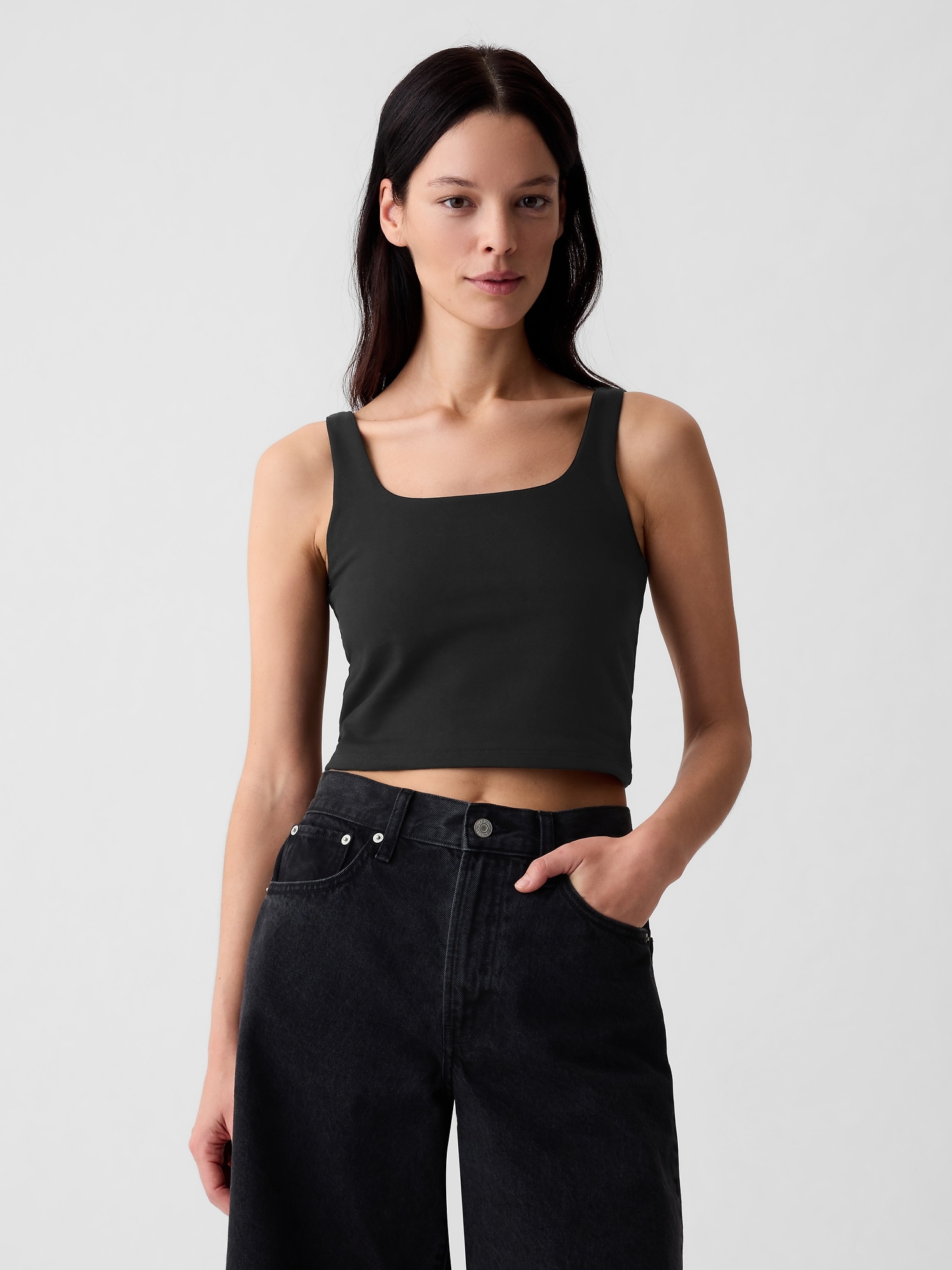 Shop Gap Compact Jersey Brami In Black