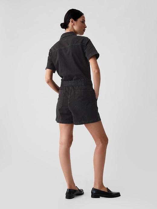 2 of 8 showing, with the color black of product Utility Romper