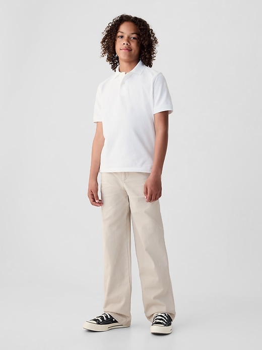 Image number 2 showing, Kids Organic Cotton Uniform Polo Shirt