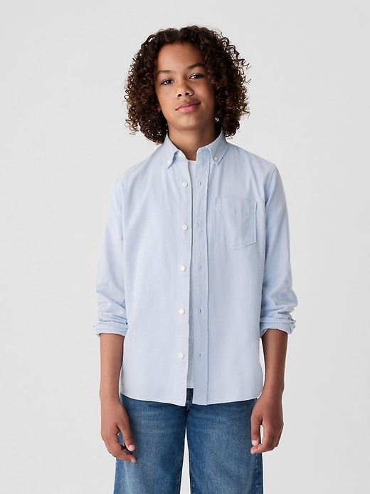 Image number 1 showing, Kids Uniform Oxford Shirt