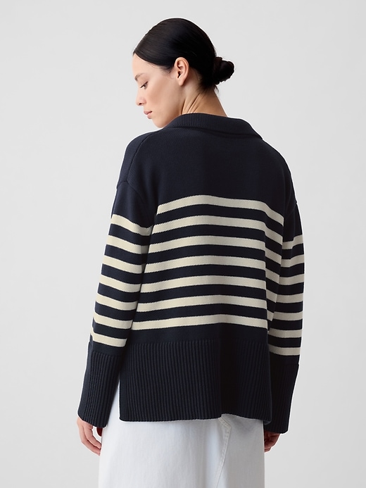 Image number 2 showing, 24/7 Split-Hem Polo Sweater