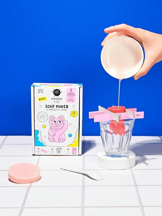 2 of 8 showing, with the color Pink of product Kitty Soap Maker
