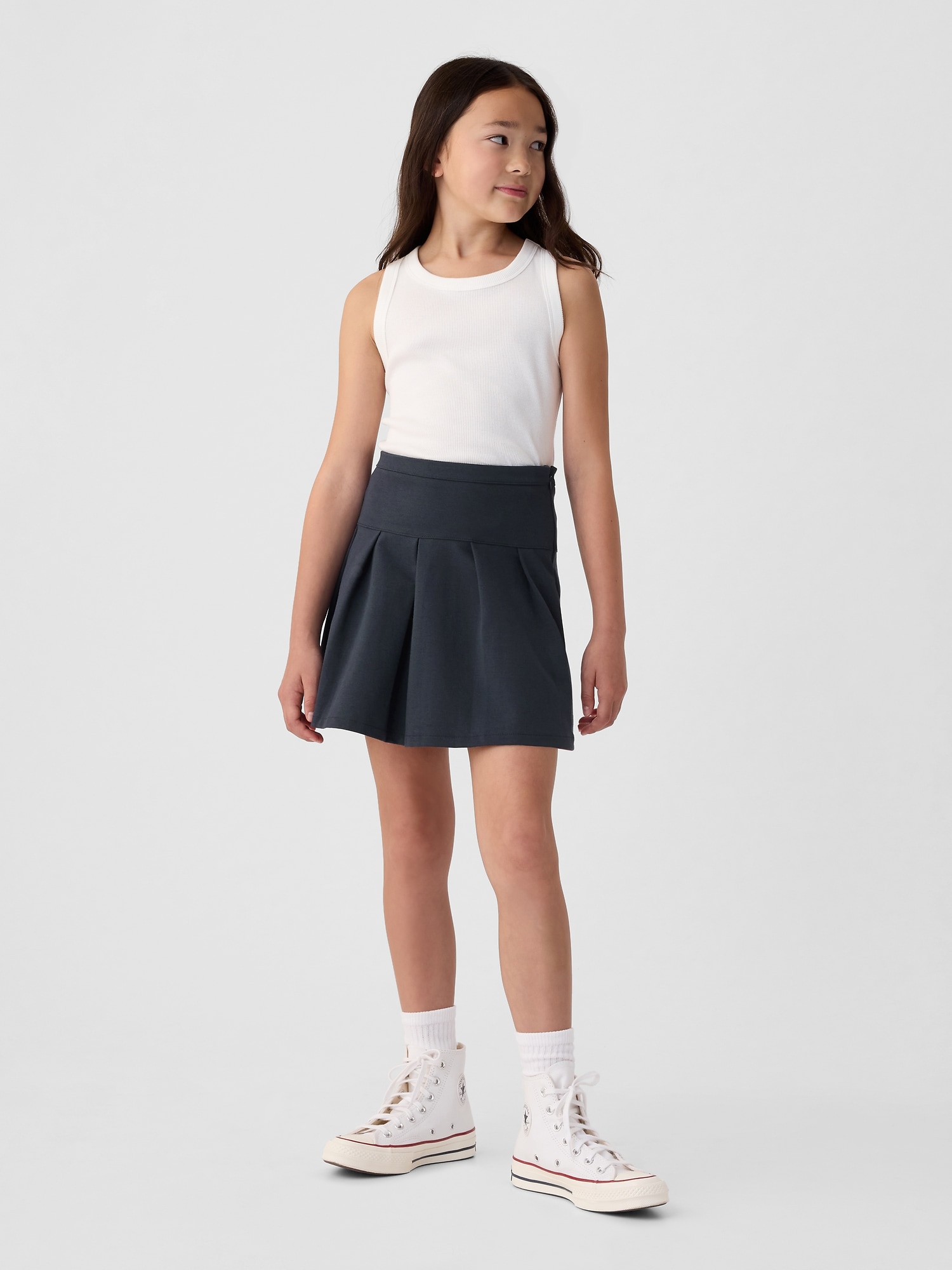 Kids Pleated Uniform Skirt