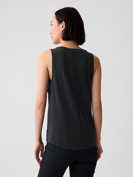 2 of 8 showing, with the color Black of product GapFit Muscle Tank Top