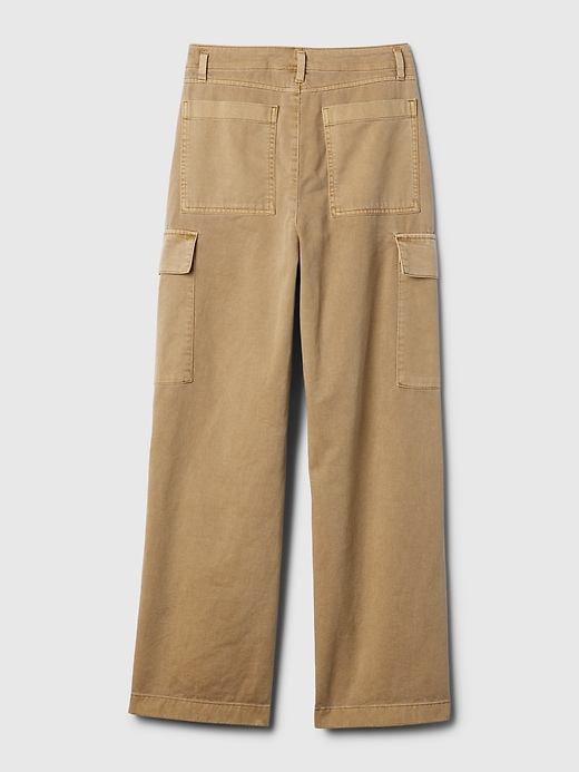 Image number 8 showing, Mid Rise Loose Khaki Cargo Pants