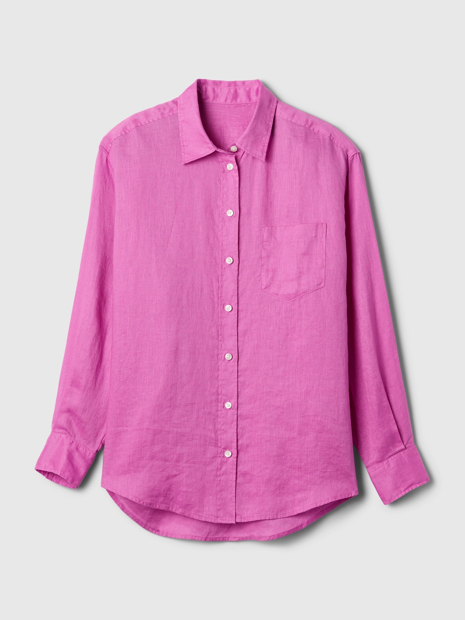 100 linen big shirt gap