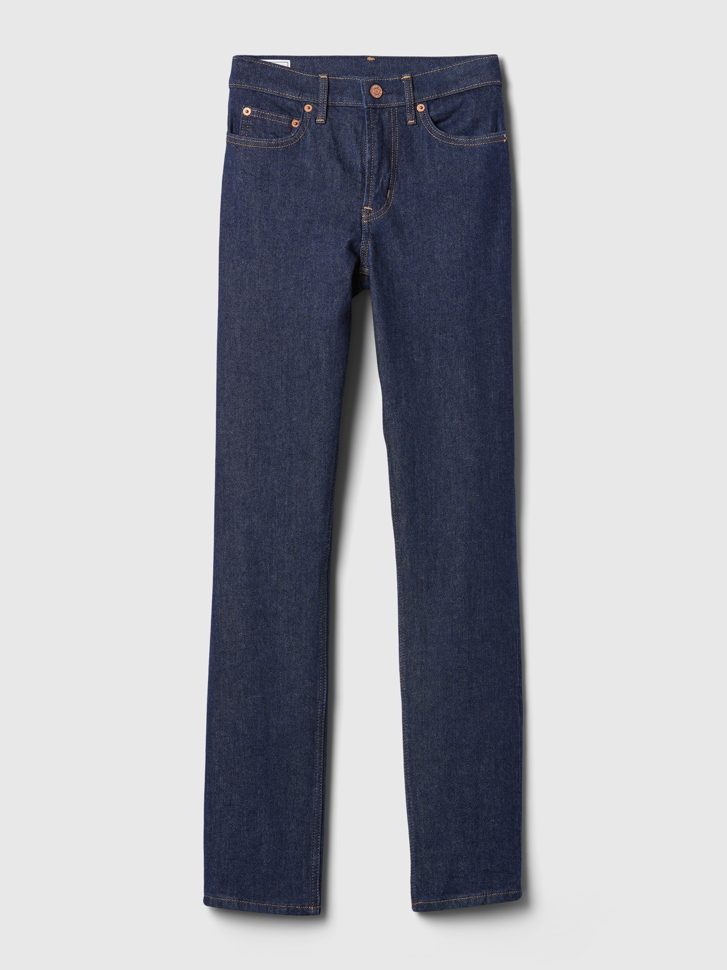Женские джинсы Gap Mid Rise Vintage Slim, цвет: Тёмный индиго — фото 7