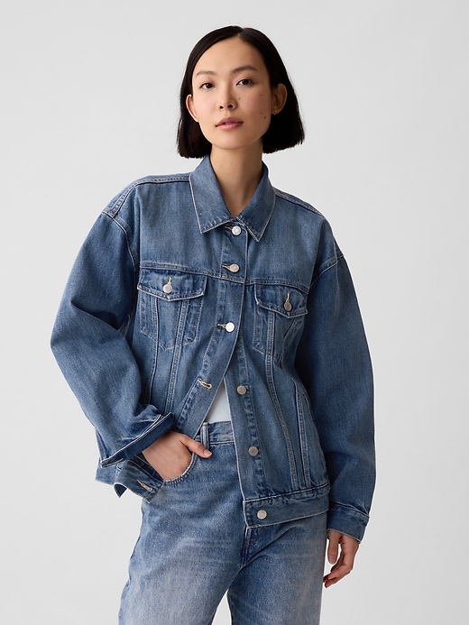 Image number 1 showing, Oversized Icon Denim Jacket