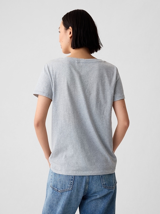 Image number 2 showing, Organic Cotton VintageSoft V-Neck T-Shirt