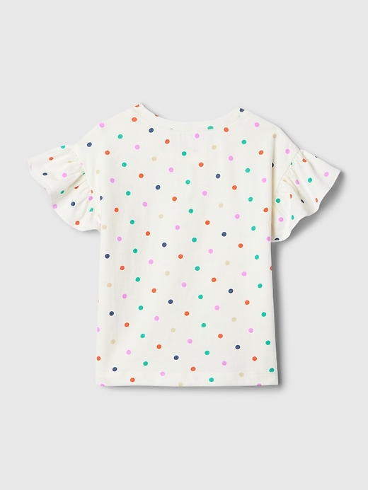 2 of 8 showing, with the color polka dots of product babyGap Mix and Match Ruffle T-Shirt