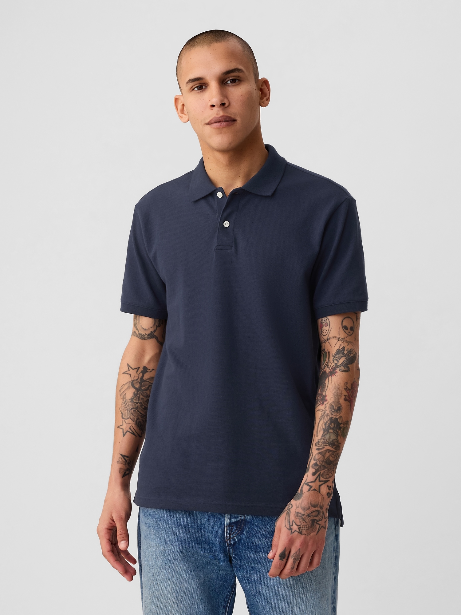 Pique Polo Shirt Gap