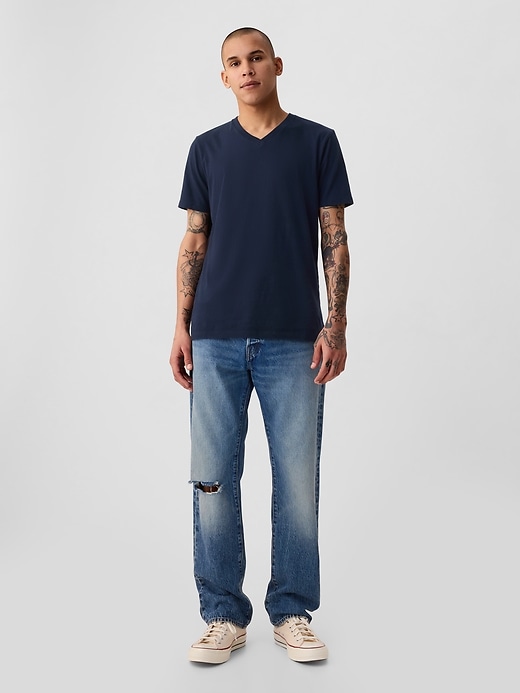 Image number 3 showing, Cotton Jersey V-Neck T-Shirt
