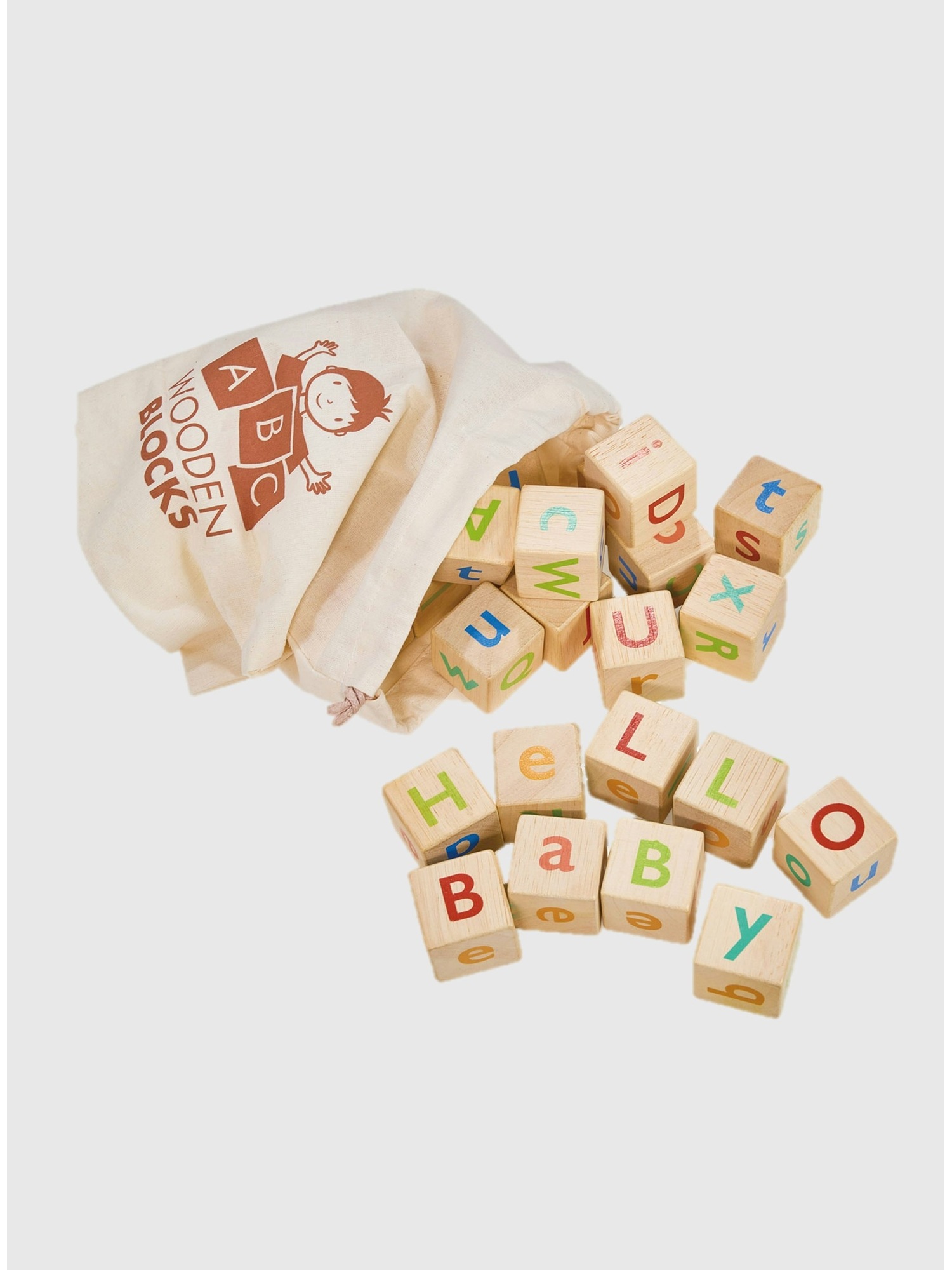 Кубики с буквами Gap Alphabet Spelling, цвет: Разноцветный — фото 3