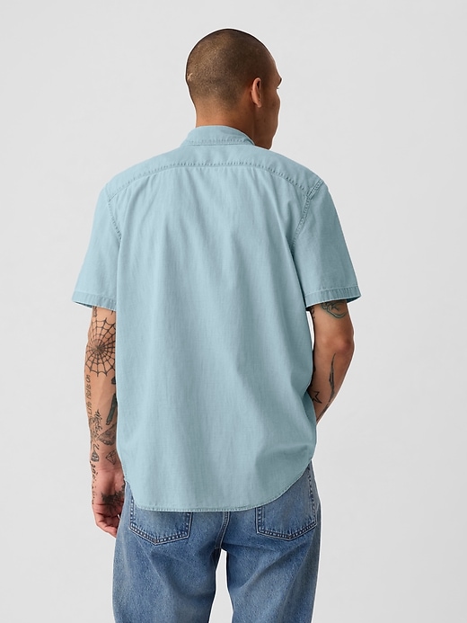 2 of 8 showing, with the color light wash of product Denim Shirt