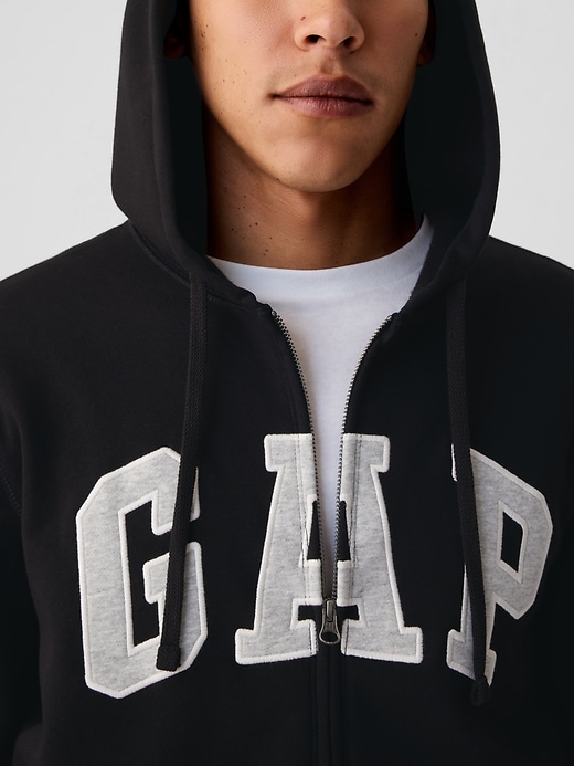 Image number 4 showing, Adult VintageSoft Arch Logo Zip Hoodie