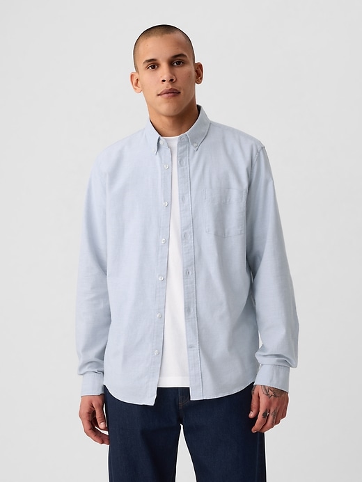 Image number 1 showing, Classic Oxford Shirt in Untucked Fit