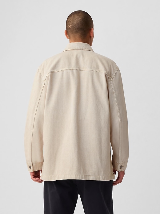 2 of 8 showing, with the color fresh praline of product Denim Chore Jacket