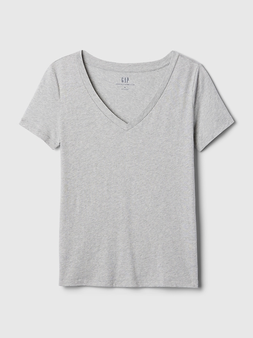 Image number 9 showing, Organic Cotton Vintage V-Neck T-Shirt