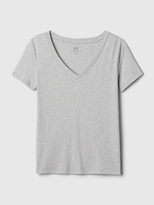 Image number 10 showing, Organic Cotton Vintage V-Neck T-Shirt