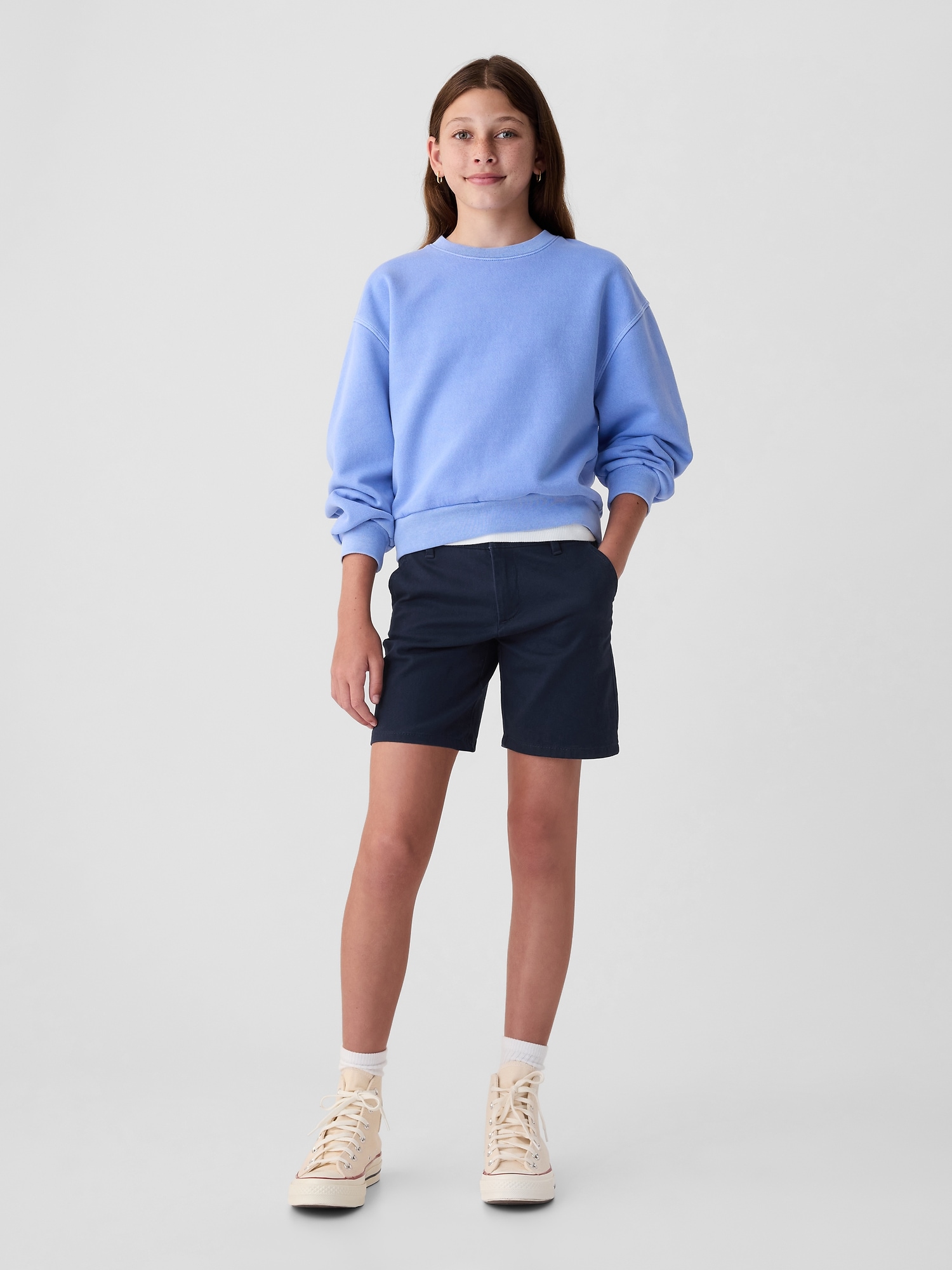 Kids Uniform Midi Shorts