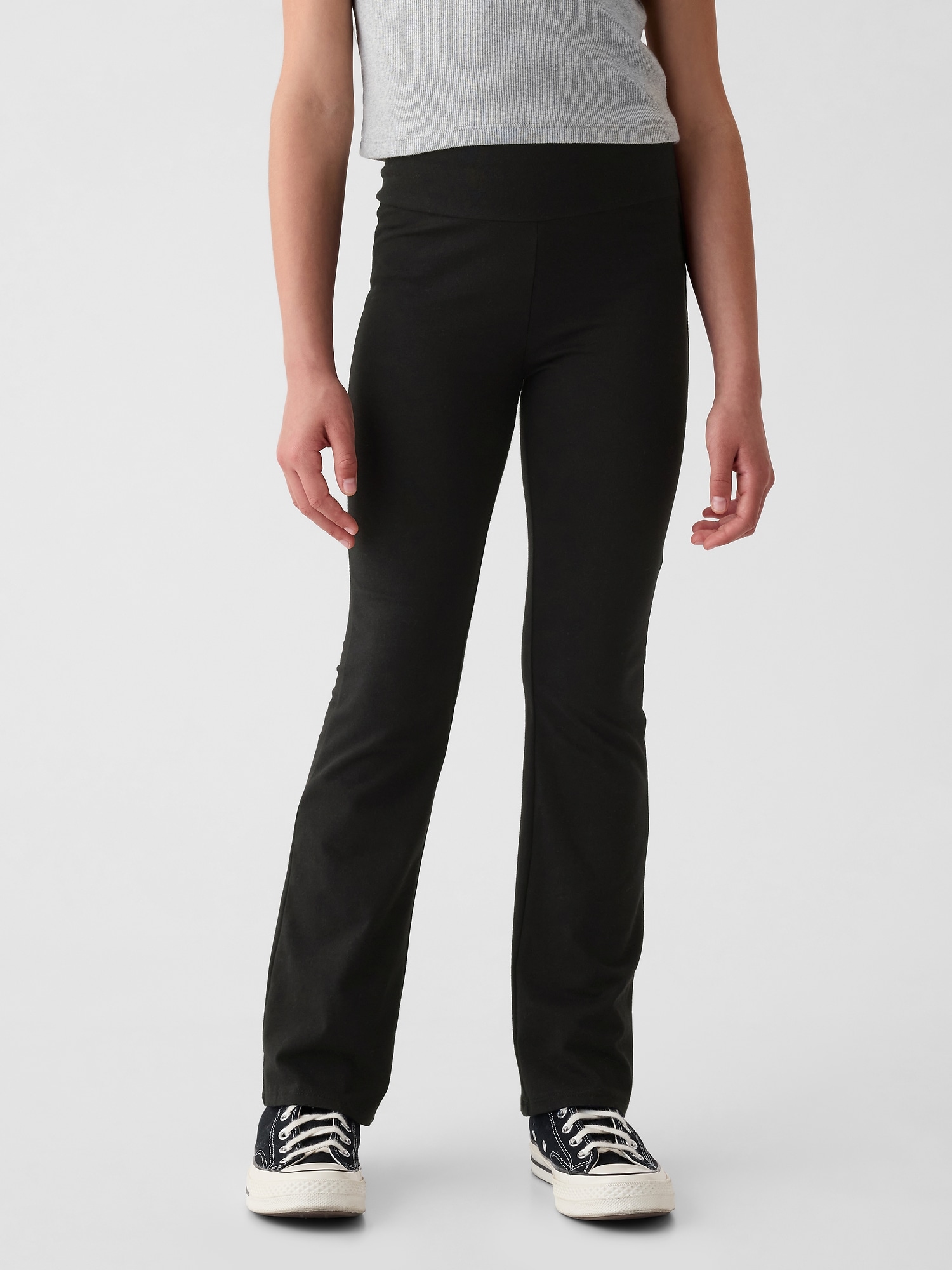 Pants For Girls GAP Girls' Cotton Flare Leggings Soft Stretch Pants