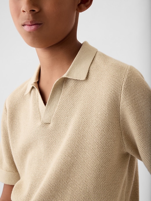 Image number 8 showing, Kids Textured Polo Sweater