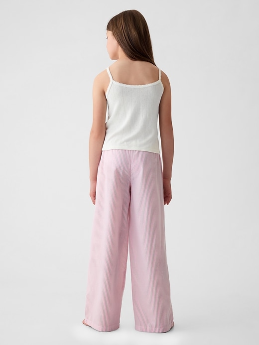 2 of 8 showing, with the color multi pink white of product Kids Recycled Pointelle PJ Set