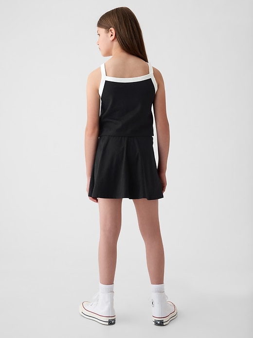 2 of 8 showing, with the color true black of product Kids Skort Outfit Set