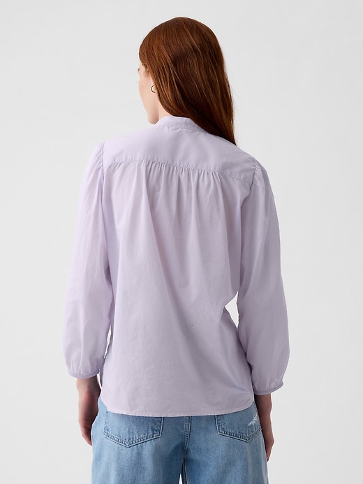 2 of 8 showing, with the color orchid petal purple of product Lace Shirt