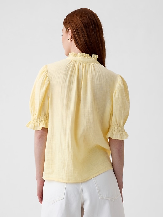 マイカアンドディール MICA&DEAL big puff sleeve shirt （YELLOW） マイカアンドディール MICA&DEAL big puff sleeve shirt