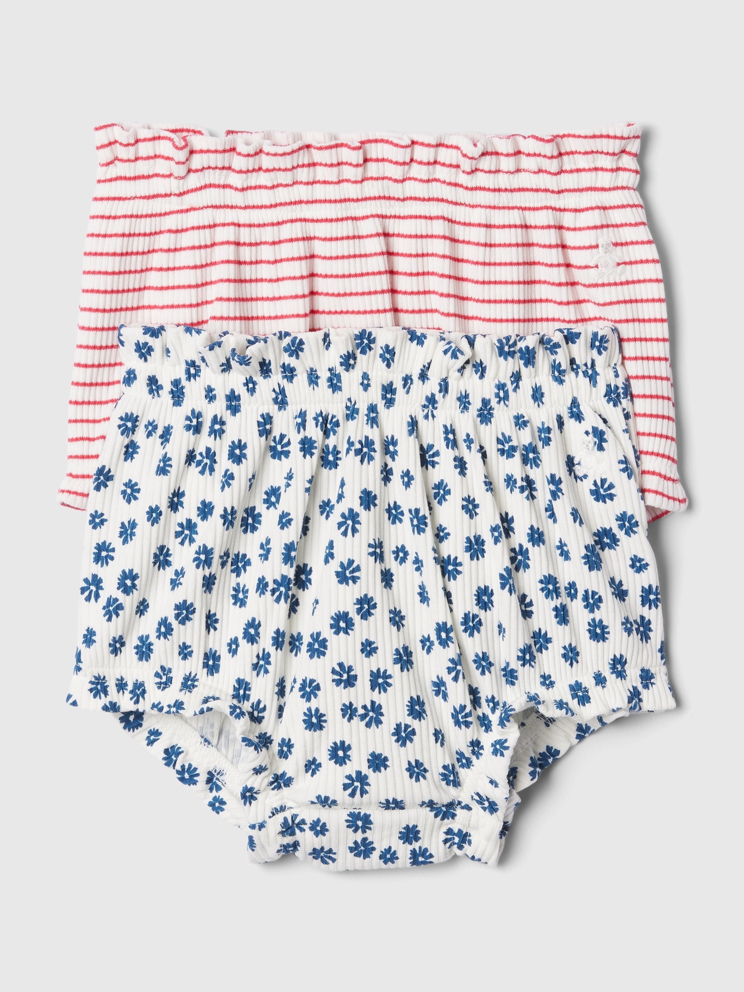Shop Gap Baby First Favorites Rib Bubble Shorts (2-pack) In Multi