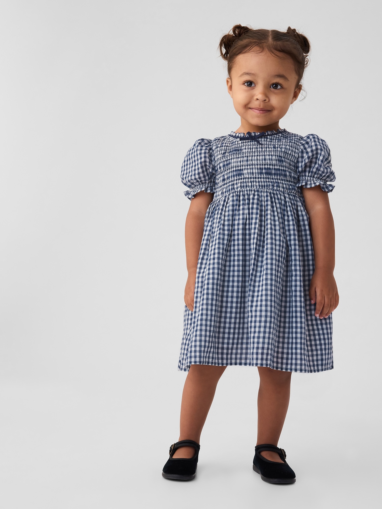 knee length dresses for ladies Coralie Dress - Black Marilyn Gingham main image 0