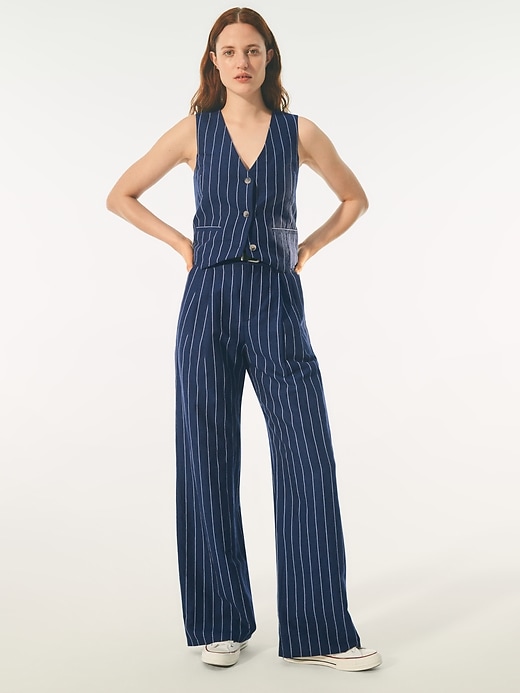 Image number 8 showing, 365 High Rise Linen-Cotton Trousers