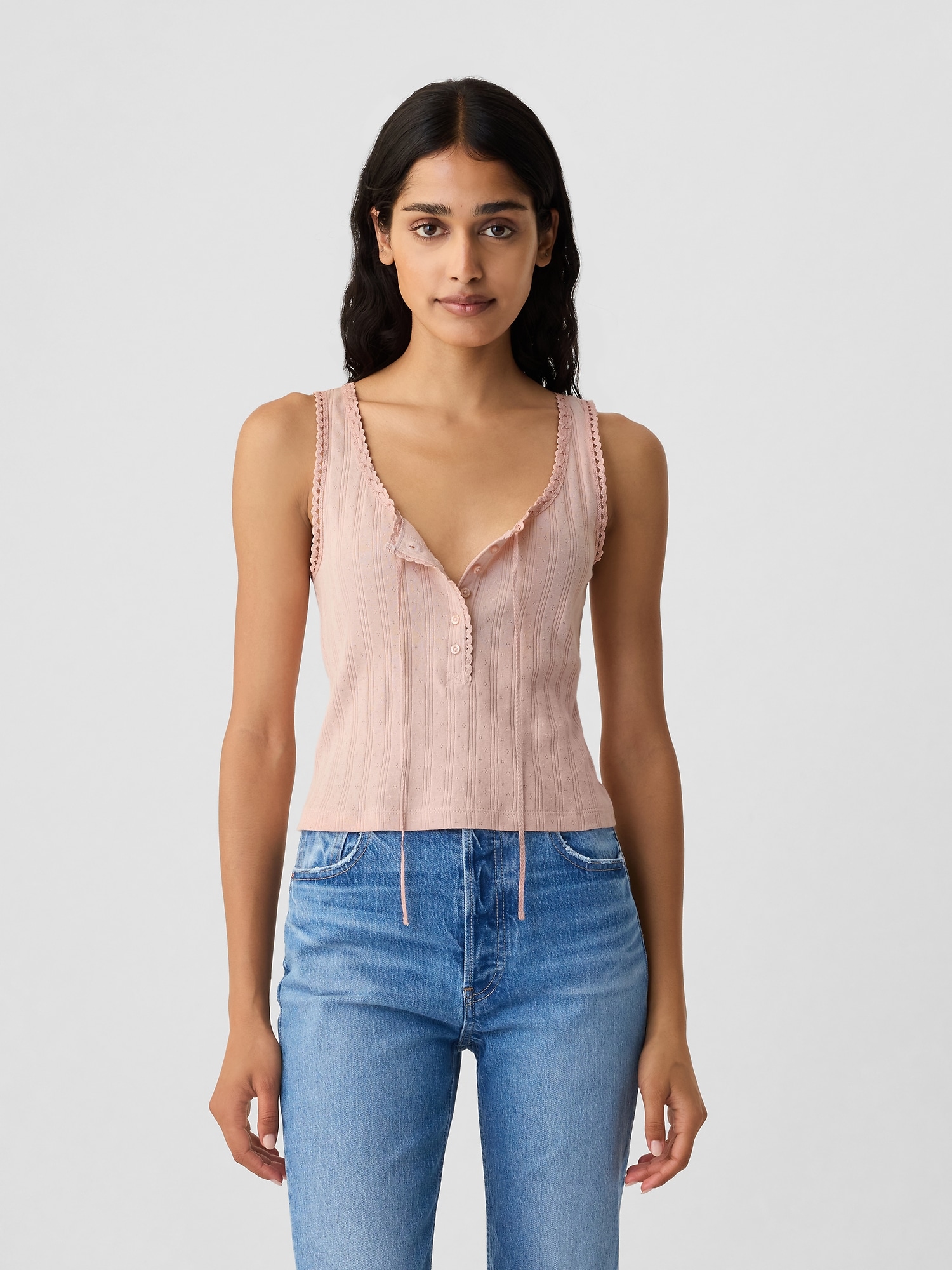 Gap d en pointelle tank top gap