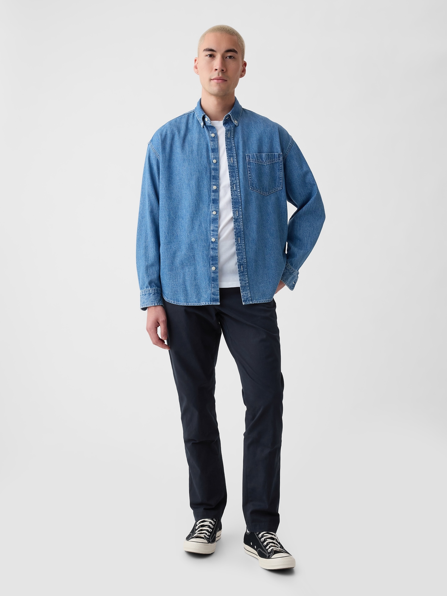 Modern Khakis in Athletic Taper - Blue