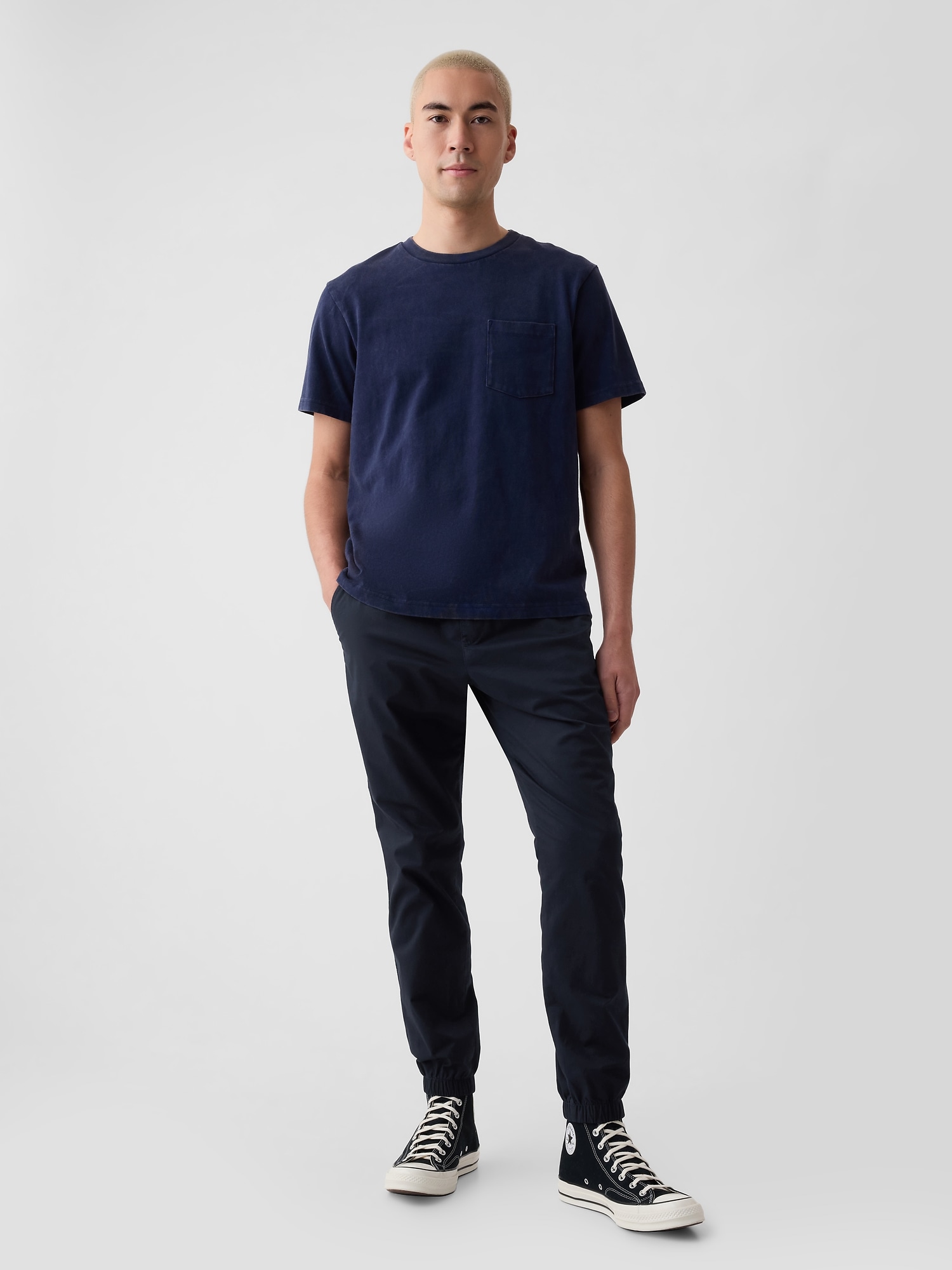 Slim Canvas Joggers