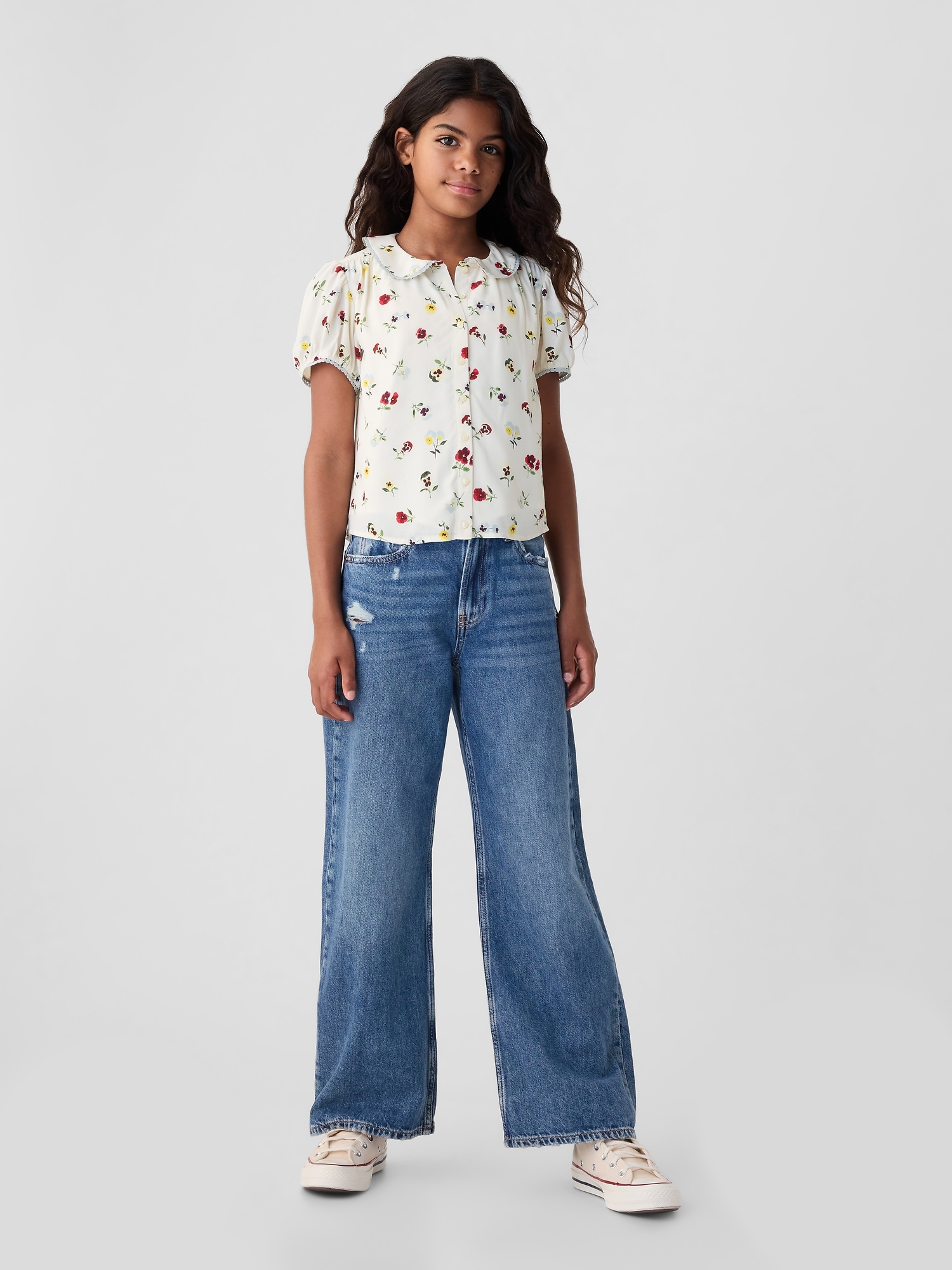Gap DOEN Kids Floral Shirt Gap