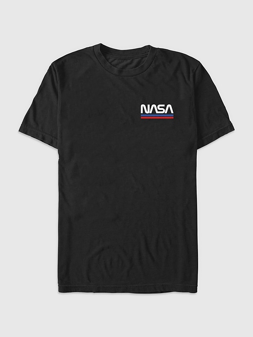 1 of 8 showing, with the color BLACK of product NASA Logo Graphic Tee