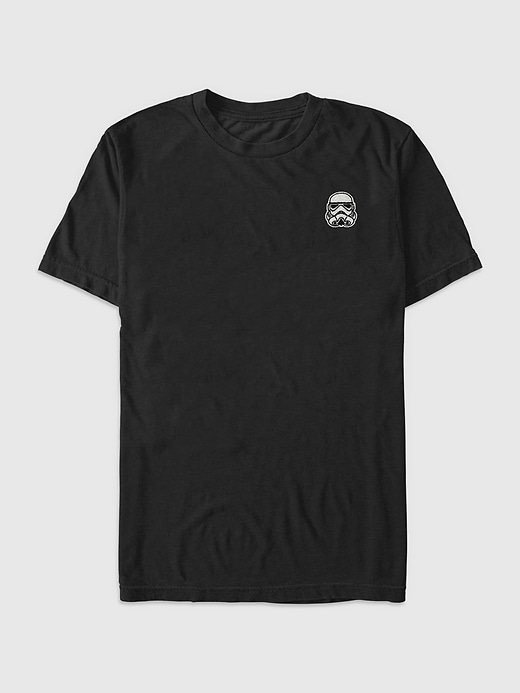 1 of 8 showing, with the color Black of product Star Wars Embroidered Storm Trooper Graphic Tee