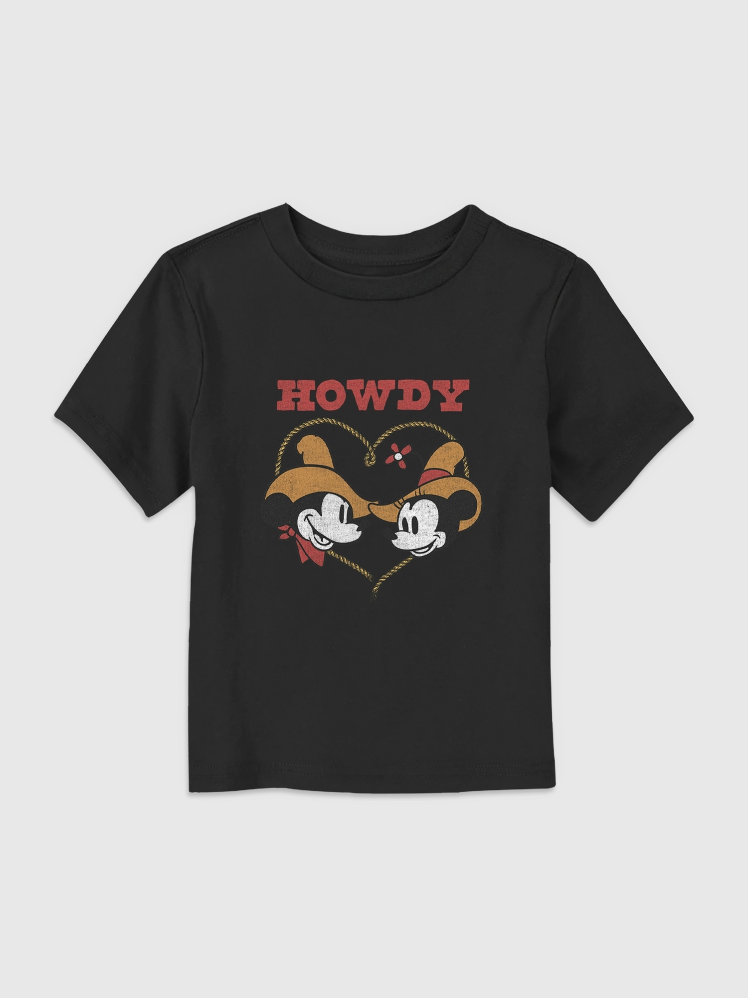 Toddler Mickey and Minnie Mouse Howdy Western Graphic Tee