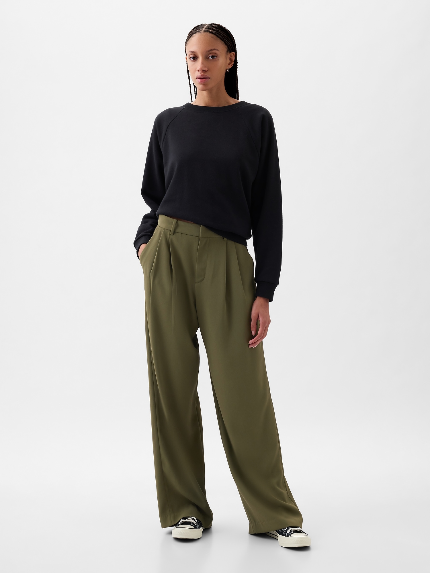 365 High Rise Pleated Trousers